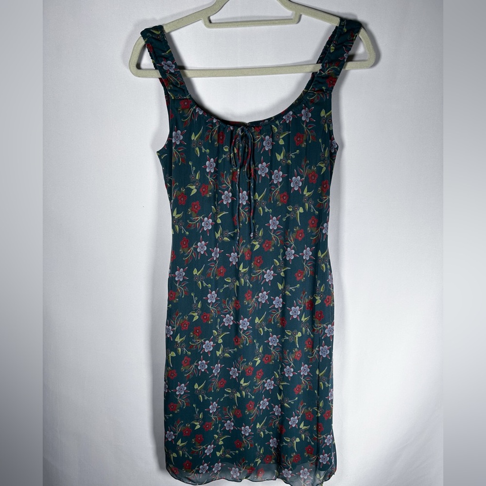 Y2K American Eagle Floral Sleeveless Dress